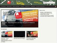 Tablet Screenshot of jornadasfutsal.isce.pt